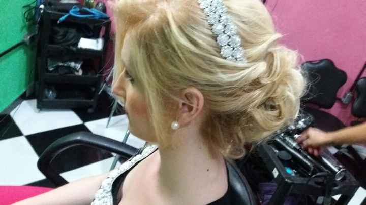 Meu teste de penteado e make - 6