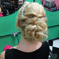 Meu teste de penteado e make - 5