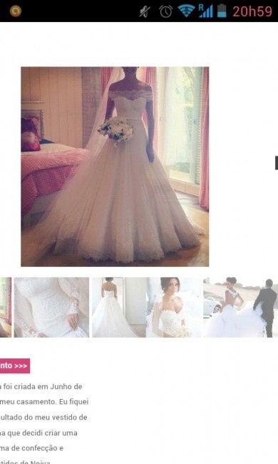 Coloque fotos do seu vestido de Noiva! :3 - 1