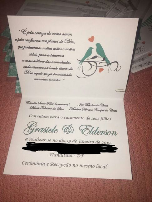 Apaixonada pelos meu convites!😍😍 - 2