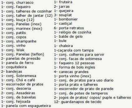 O que pedir no chá bar ou chá de cozinha - 1