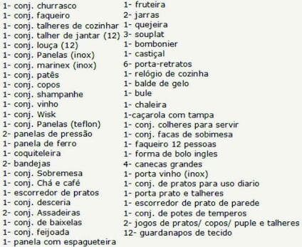 O que pedir no chá bar ou chá de cozinha - 1