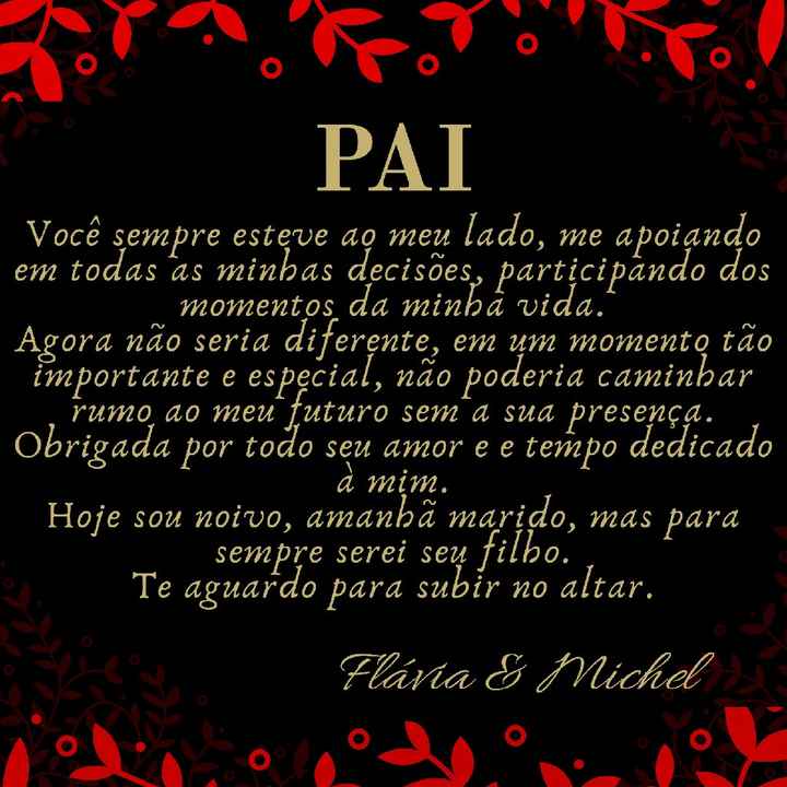Papelaria - convite dos pais - 1