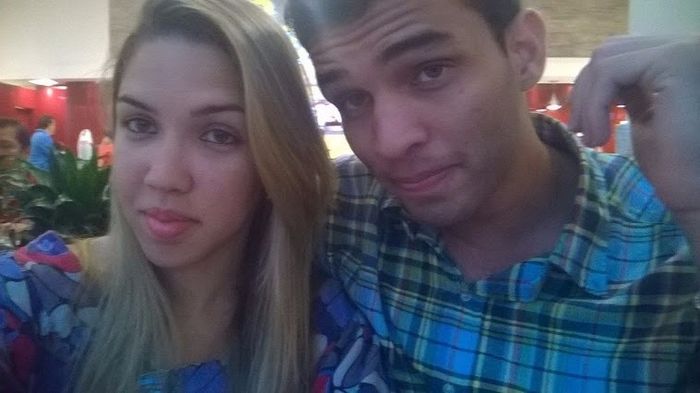 E essa nosso primeira foto juntos como namorados, estávamos completando 1 mês de namoro