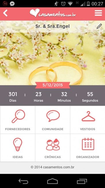 Quanto tempo falta para o seu casamento? - 1
