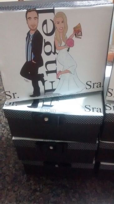Caixa presente padrinhos #diy - 2