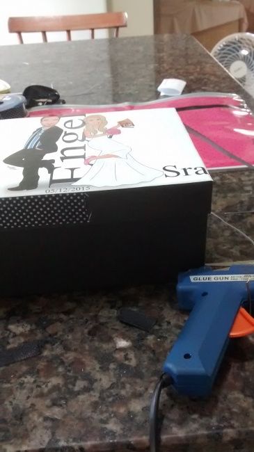 Caixa presente padrinhos #diy - 5