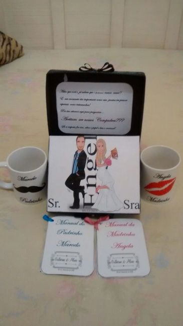 Caixa presente padrinhos #diy - 1