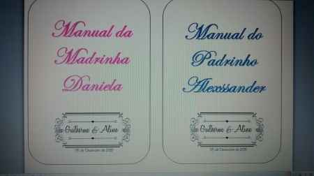 Manual e presente padrinhos! #pronto - 1