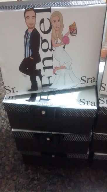 Caixa presente padrinhos #diy - 2