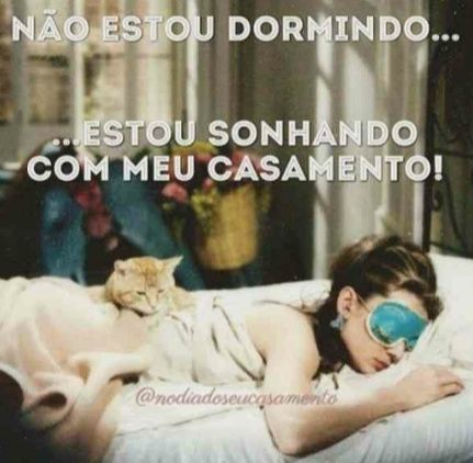 O meme de noiva que me representa