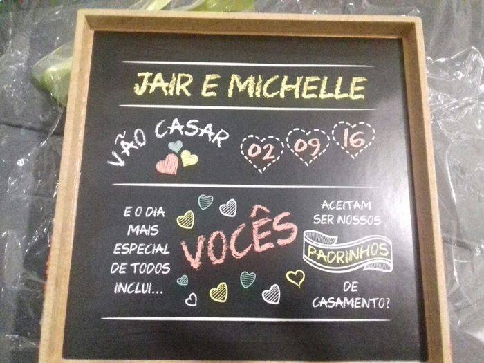 Caixa convite padrinhos - 2
