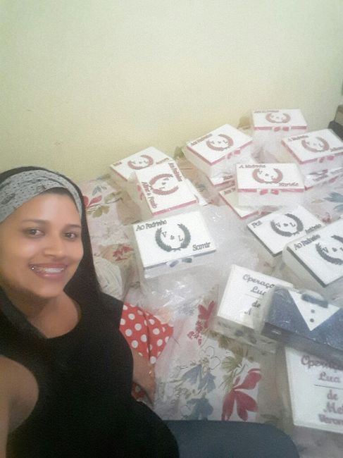  Caixa dos meus Padrinhos /pajens e Daminhas o jeitinho que eu queria ameiii - 8