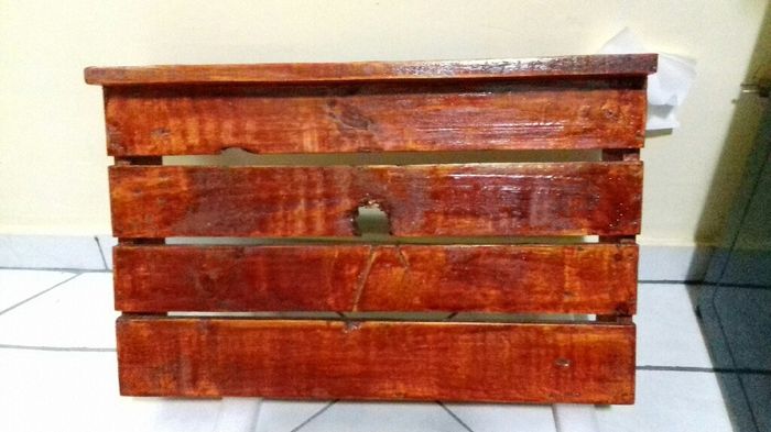 Projeto banheiro diy- suporte para cuba feito de pallet - 1