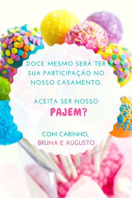 Convite Pajem
