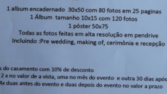 Valor de fotografia e filmagem - 1