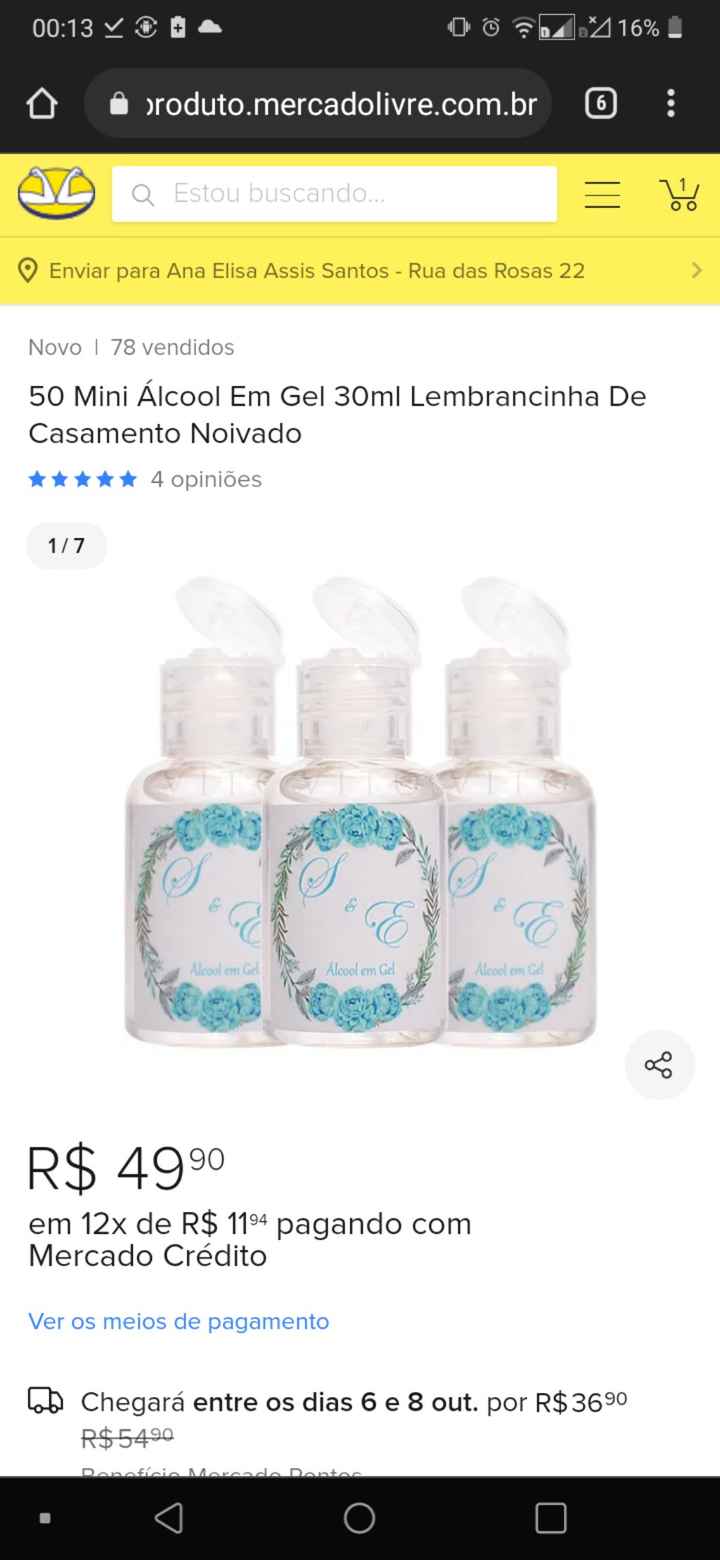 áLcool em gel de lembrancinha? - 1