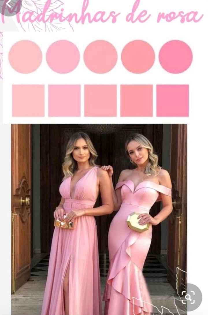 Cor do vestido das madrinhas. - 1