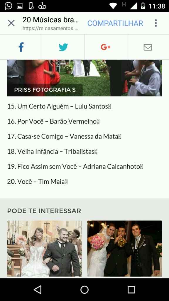 E as músicas ? Como escolher poucas com tantas boas ? - 1