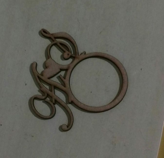 Meu porta guardanapo com nossas iniciais :) - 2