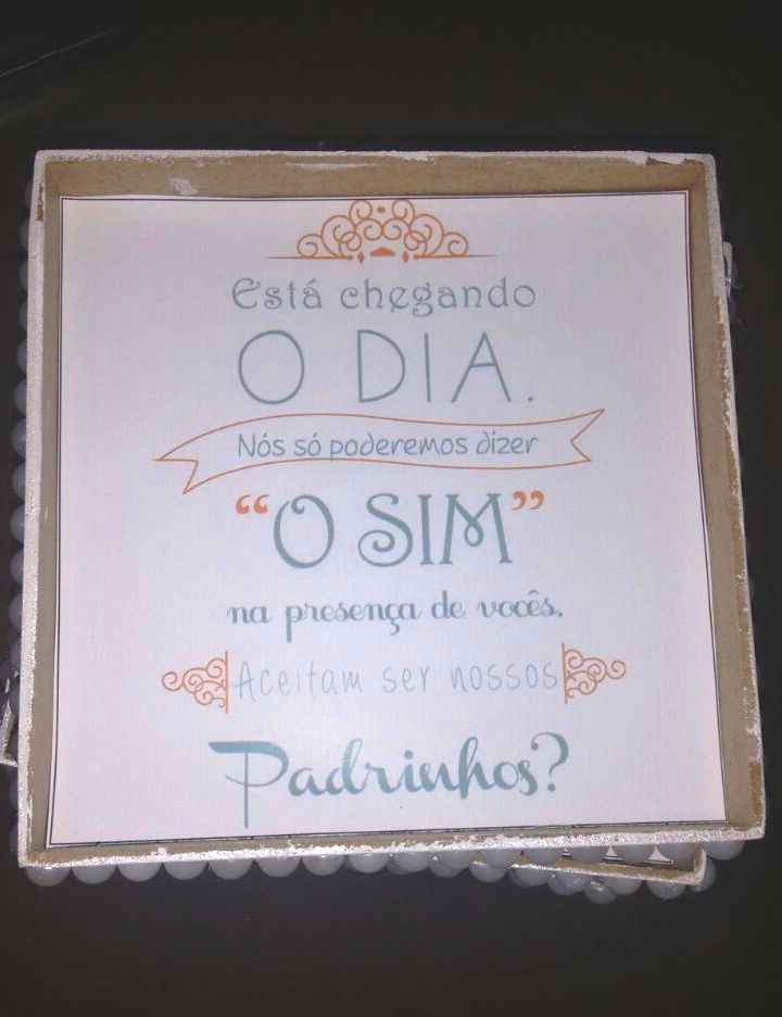 O convite ...
