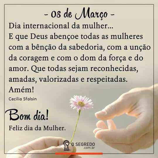 Feliz dia da mulher! - 1