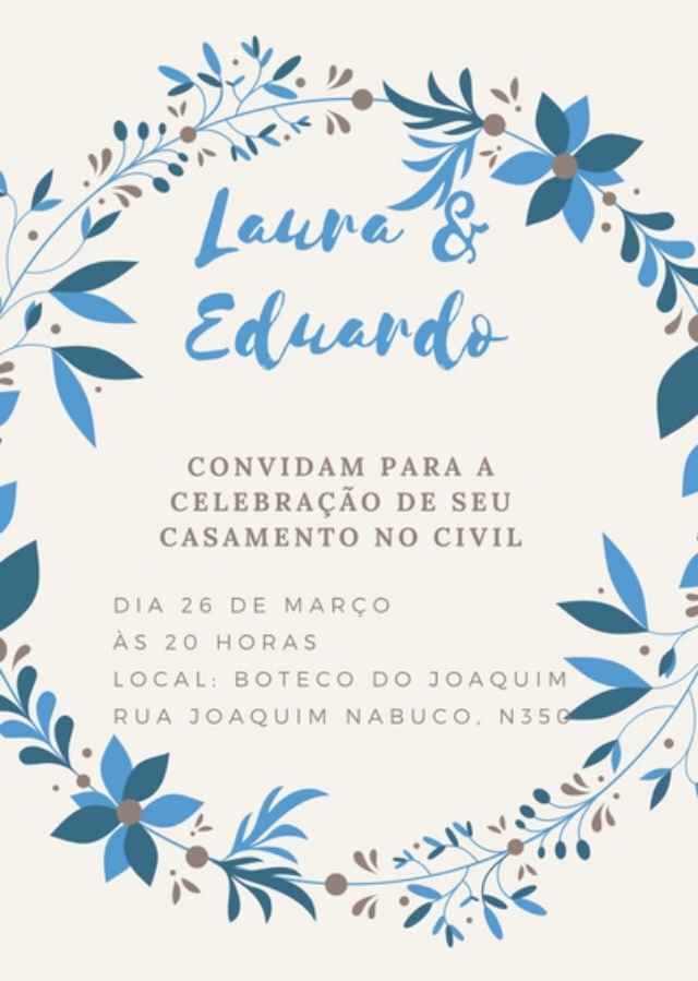 Convite casamento civil #diy #vemver - 1