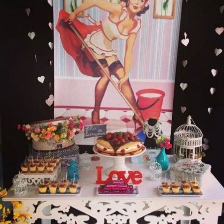 Decoração chá de lingerie