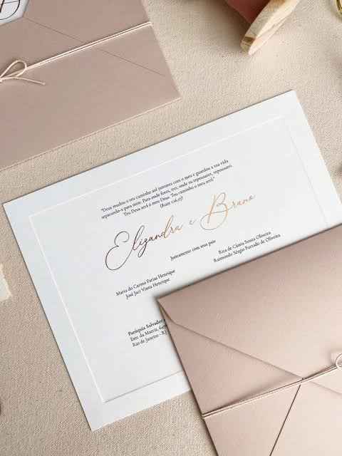 Convite de Casamento sem o Nome dos Pais - 1