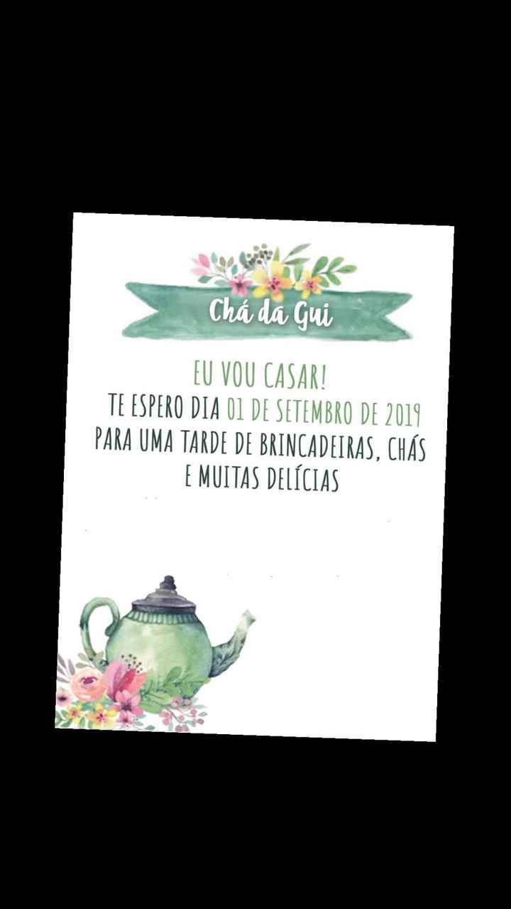 Convite feito pelo meu irmão.