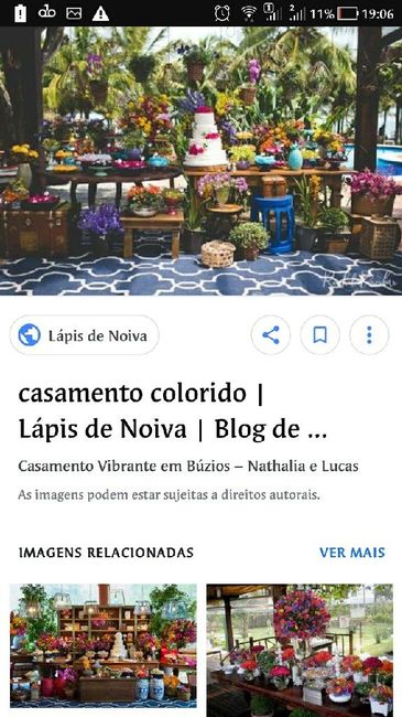 Qual será a cor predominante no seu casamento? 1
