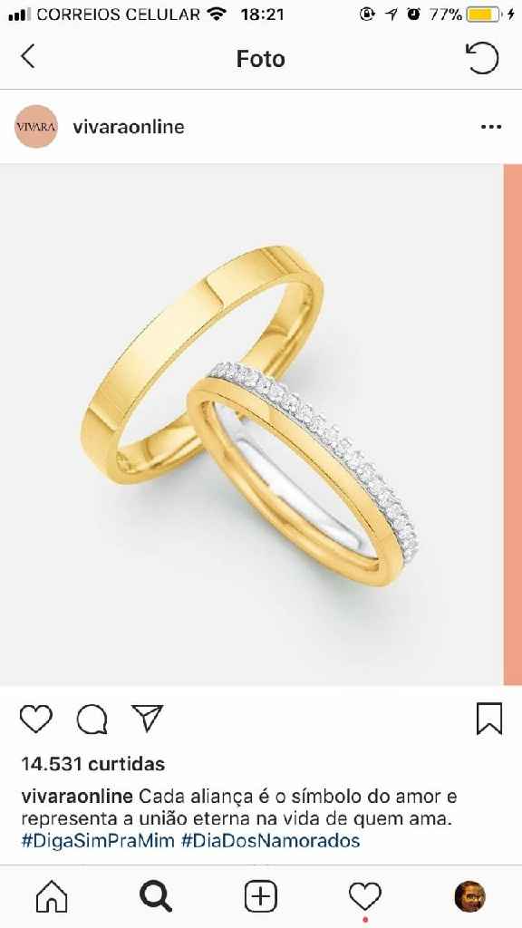 Qual aliança de casamento combina mais com você? 🌈 - 1