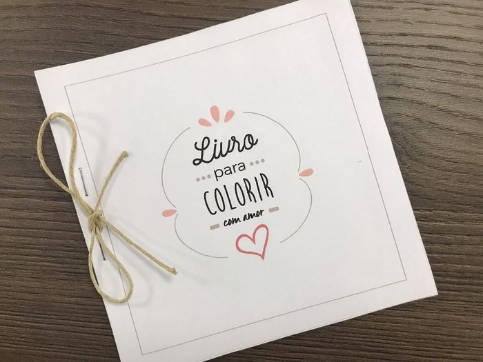 Como usar o livro de colorir no casamento! 6