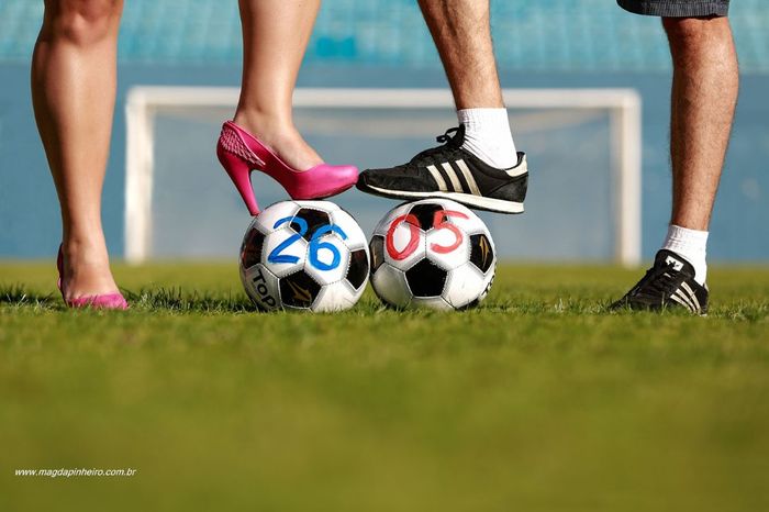 Pré wedding no estádio de futebol 3