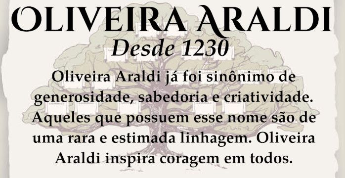 Seremos a família Oliveira Araldi 3