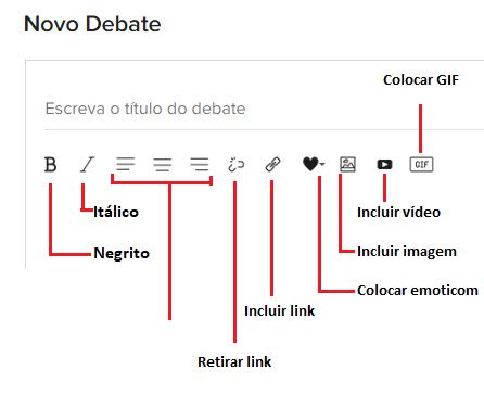 Como criar um debate? - 4