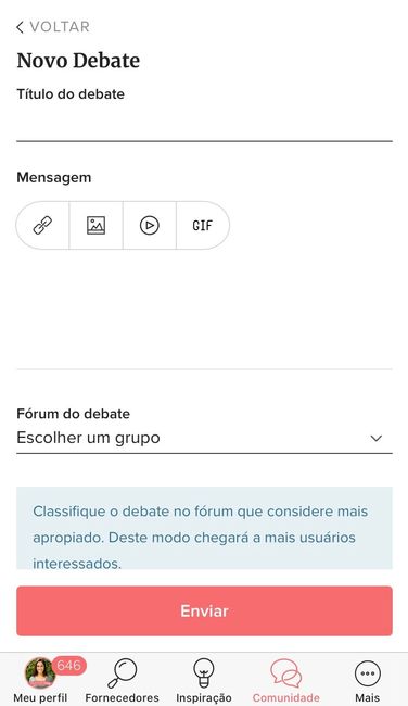 Como criar um debate? - 7