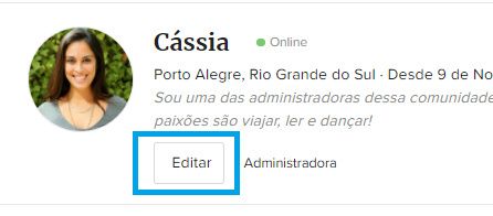 Como alterar meus dados do perfil? 2