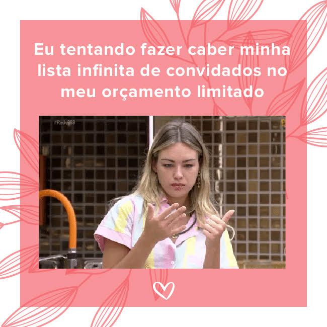 MEME DO DIA: cálculos de uma noiva - 2