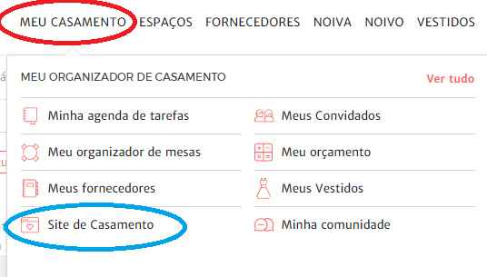 Site de casamento