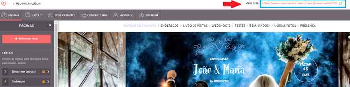 site de casamento