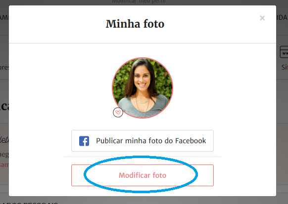 Como mudar a foto de perfil?