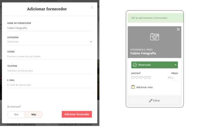 Fornecedores