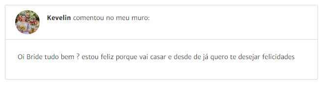 Comentário no mural