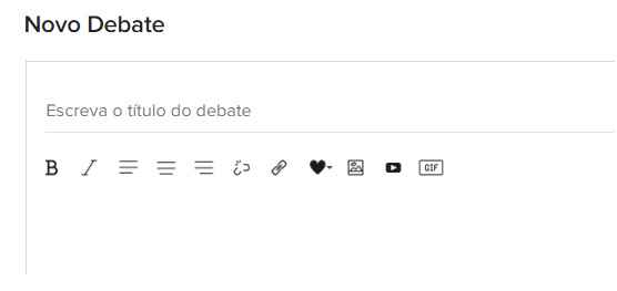 Como criar um debate? - 3