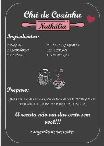 Convite de chá de panela: 10 ideias inspiradoras! - 10