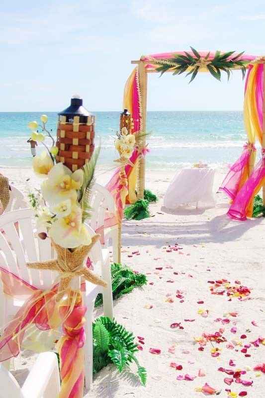 20  idéias lindas para um casamento na praia - 5