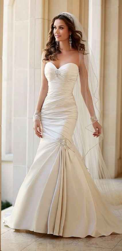 Vestido de noiva hotsell drapeado