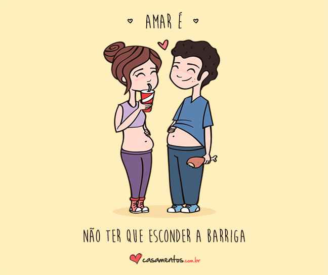 Complete a frase: amar é...