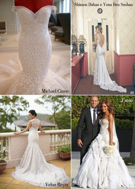 Vestidos de noiva modelo sereia - 5